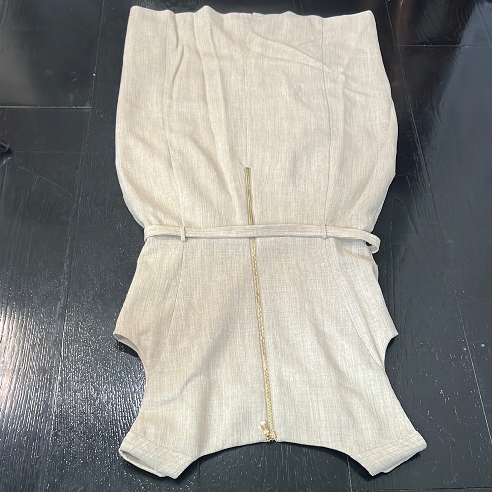 Ellen Tracy Cream Sheath Mini Dress for Work - Picture 6 of 8